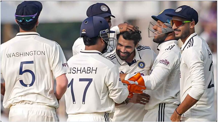 कोलकाता टेस्ट में टीम इंडिया का दबदबा, जडेजा और बुमराह ने मचाई तबाही