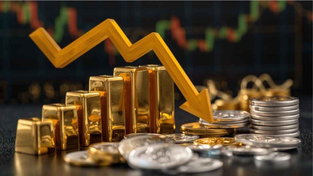 शादी-ब्याह का सीजन शुरू होते ही सोने-चांदी की कीमतों में भारी गिरावट आई है।