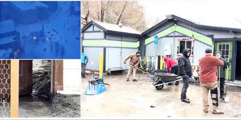 सर्दियों के तूफ़ान से जन-जीवन अस्त-व्यस्त