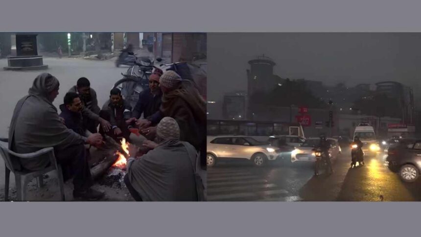 कोहरे और cold wind में कांप रहा है Uttar Pradesh